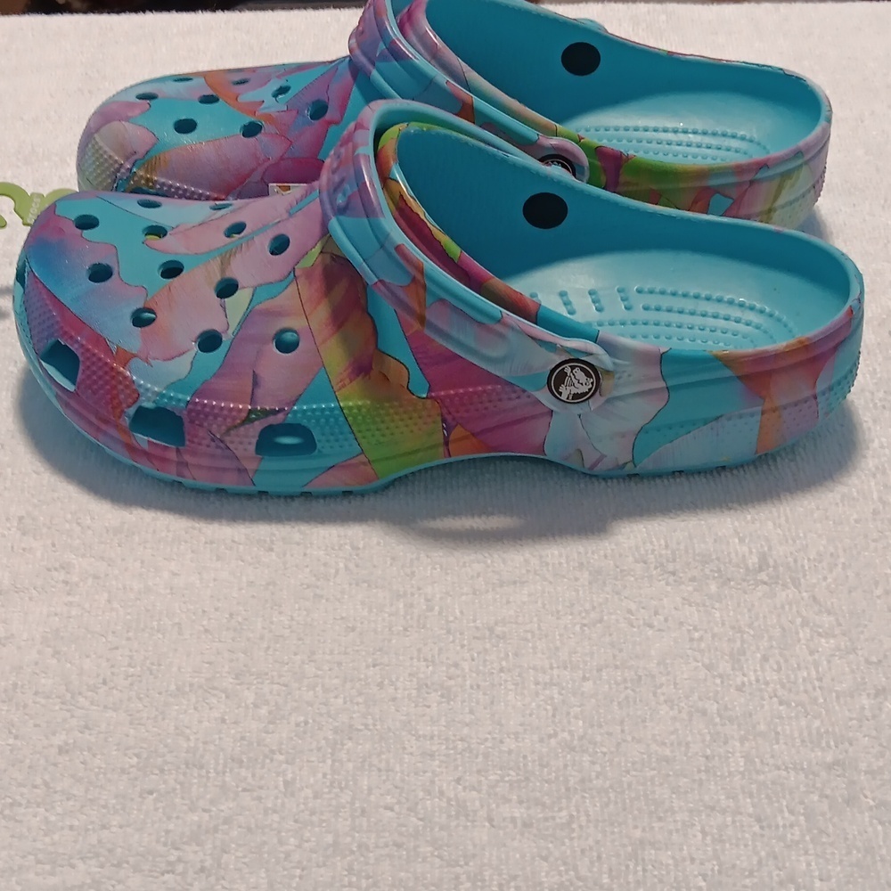 NWT Crocs classic palm print clog size 10 men's, 12 women's - Picture 5 of 7